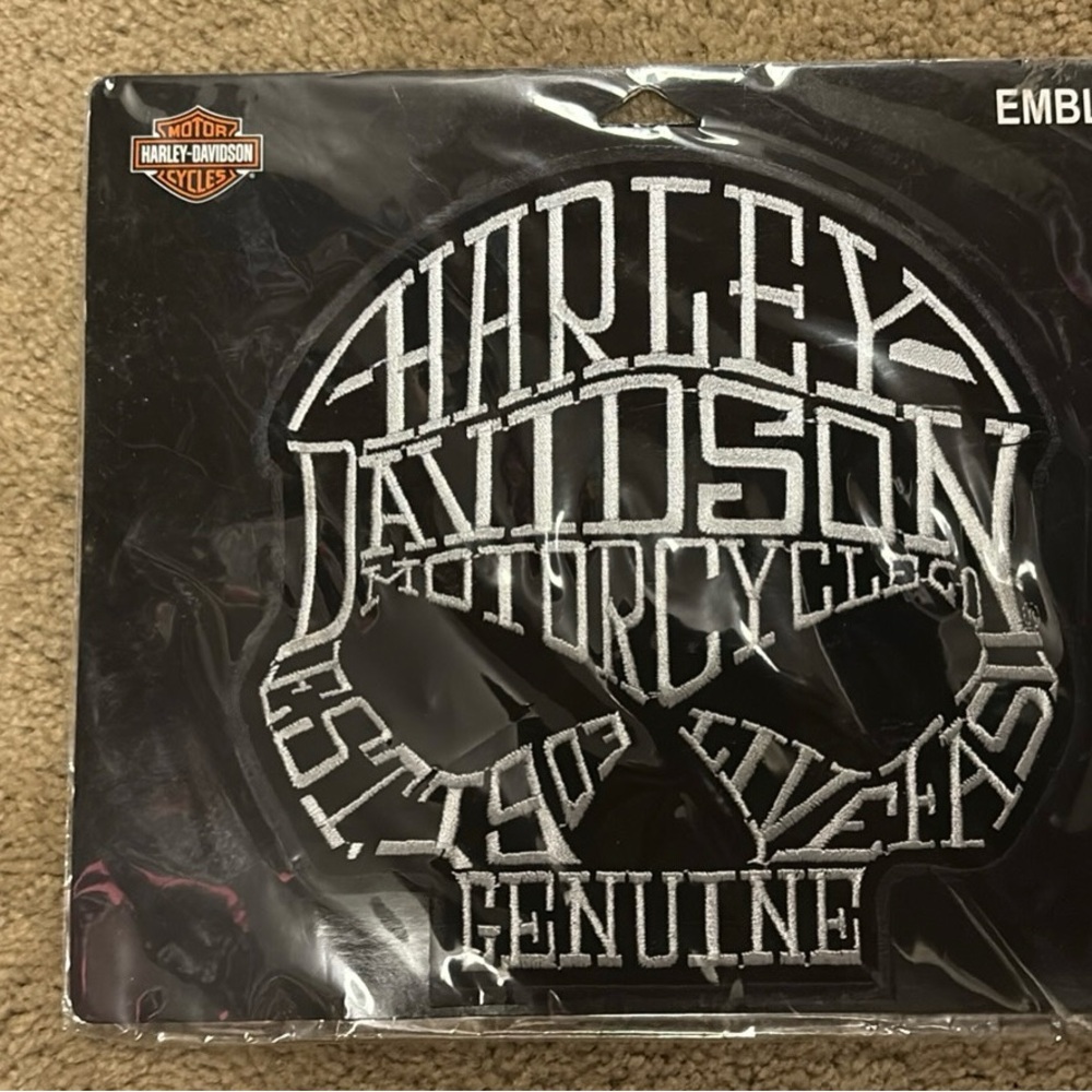 Harley-Davidson Black Sew-On Patch